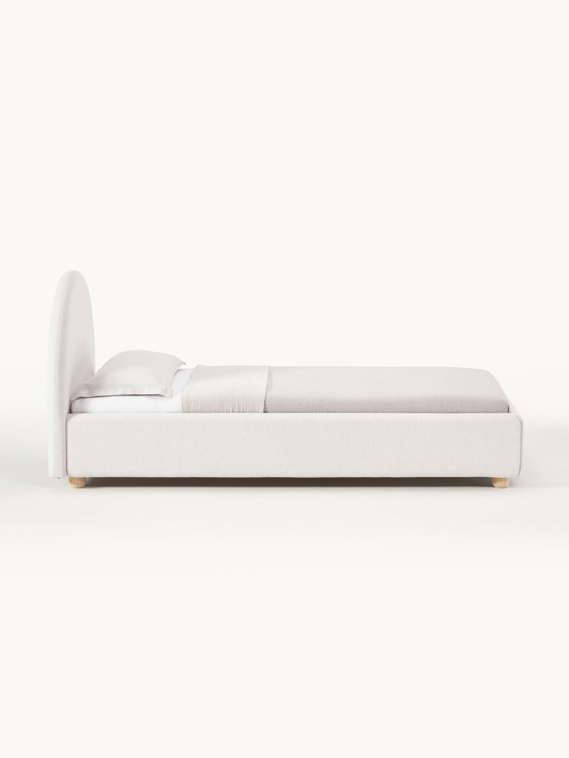Ebba Single Bed — Off-White