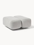 Caterpillar Teddy Upholstered Stool — Oatmeal