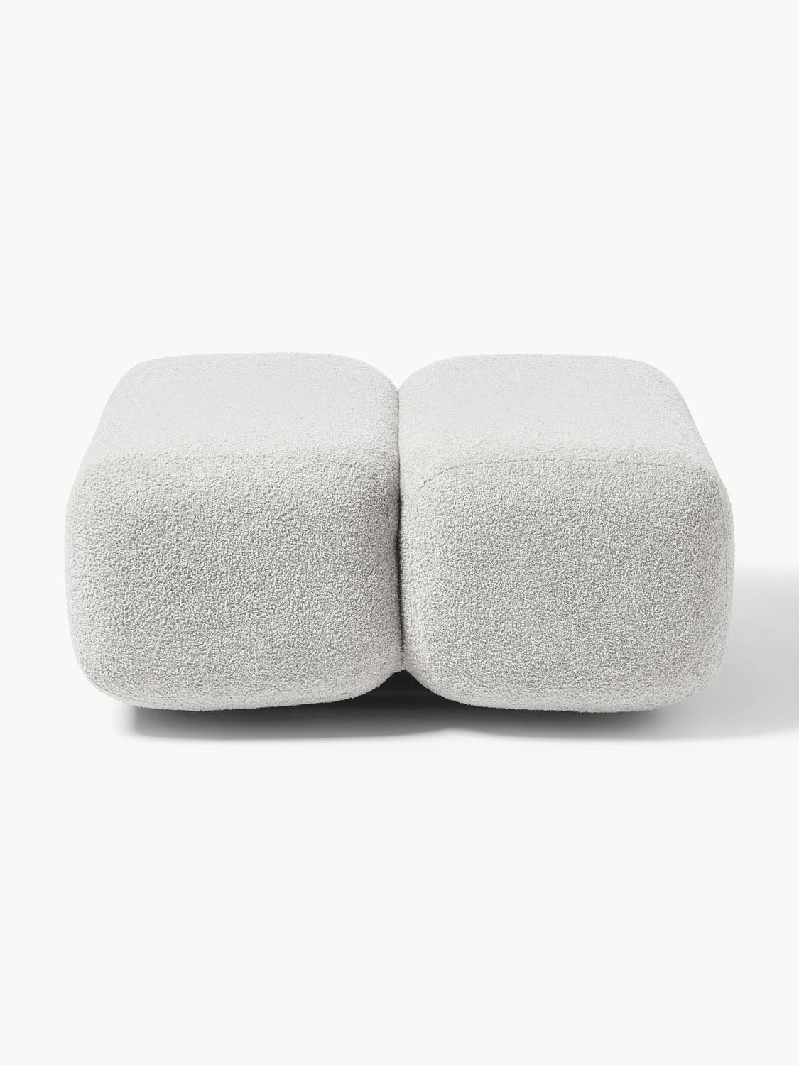 Caterpillar Teddy Upholstered Stool — Oatmeal