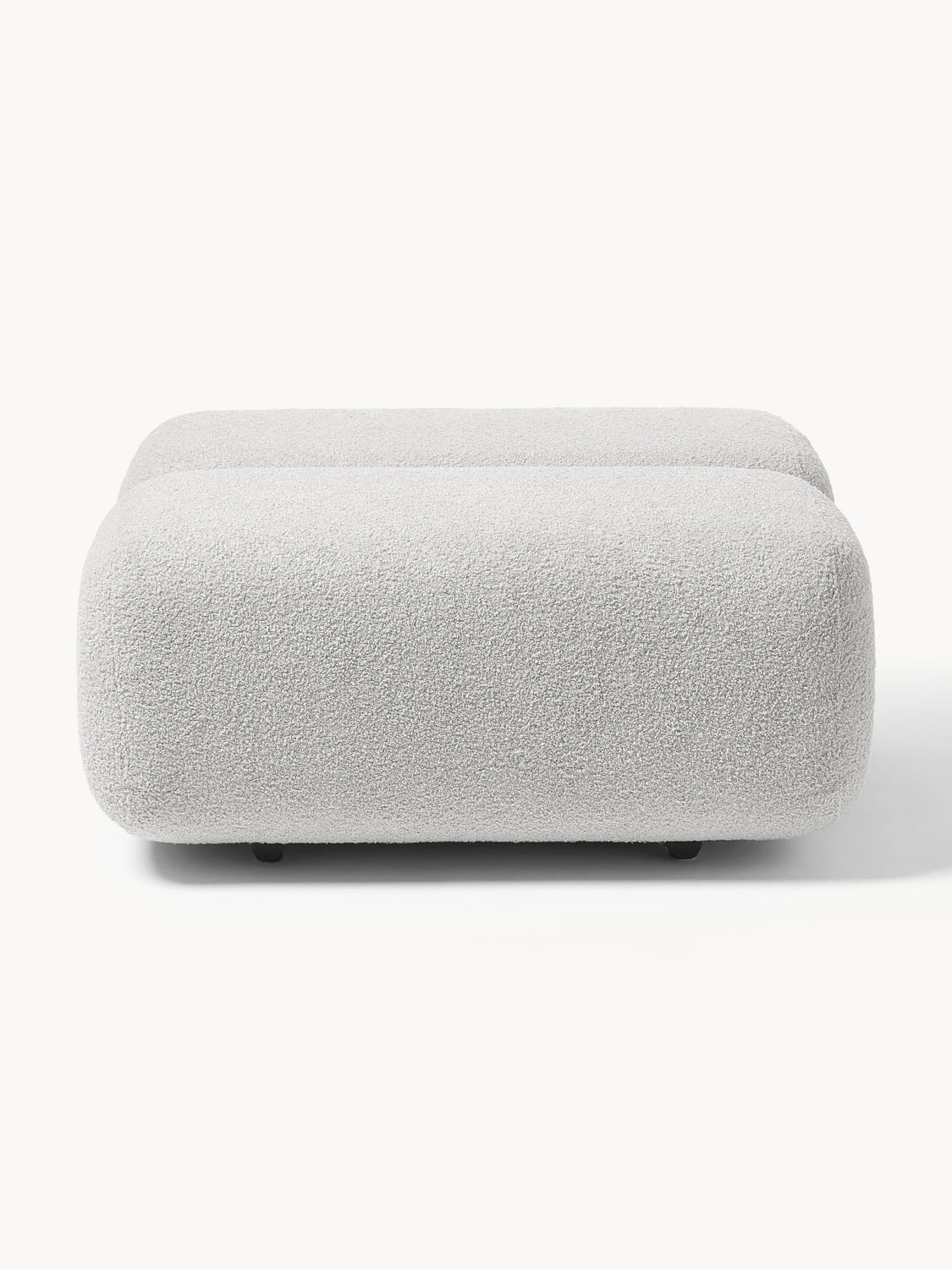 Caterpillar Teddy Upholstered Stool — Oatmeal