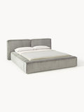 Lennon Upholstered Bed in Corduroy — Oatmeal