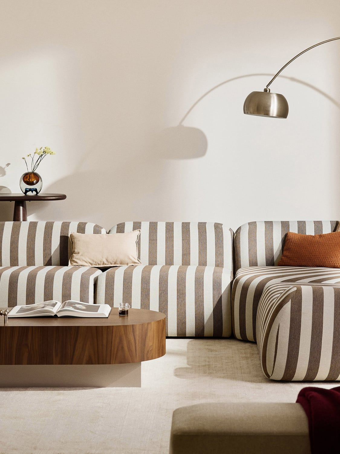 Wolke Striped Middle Module — Greige