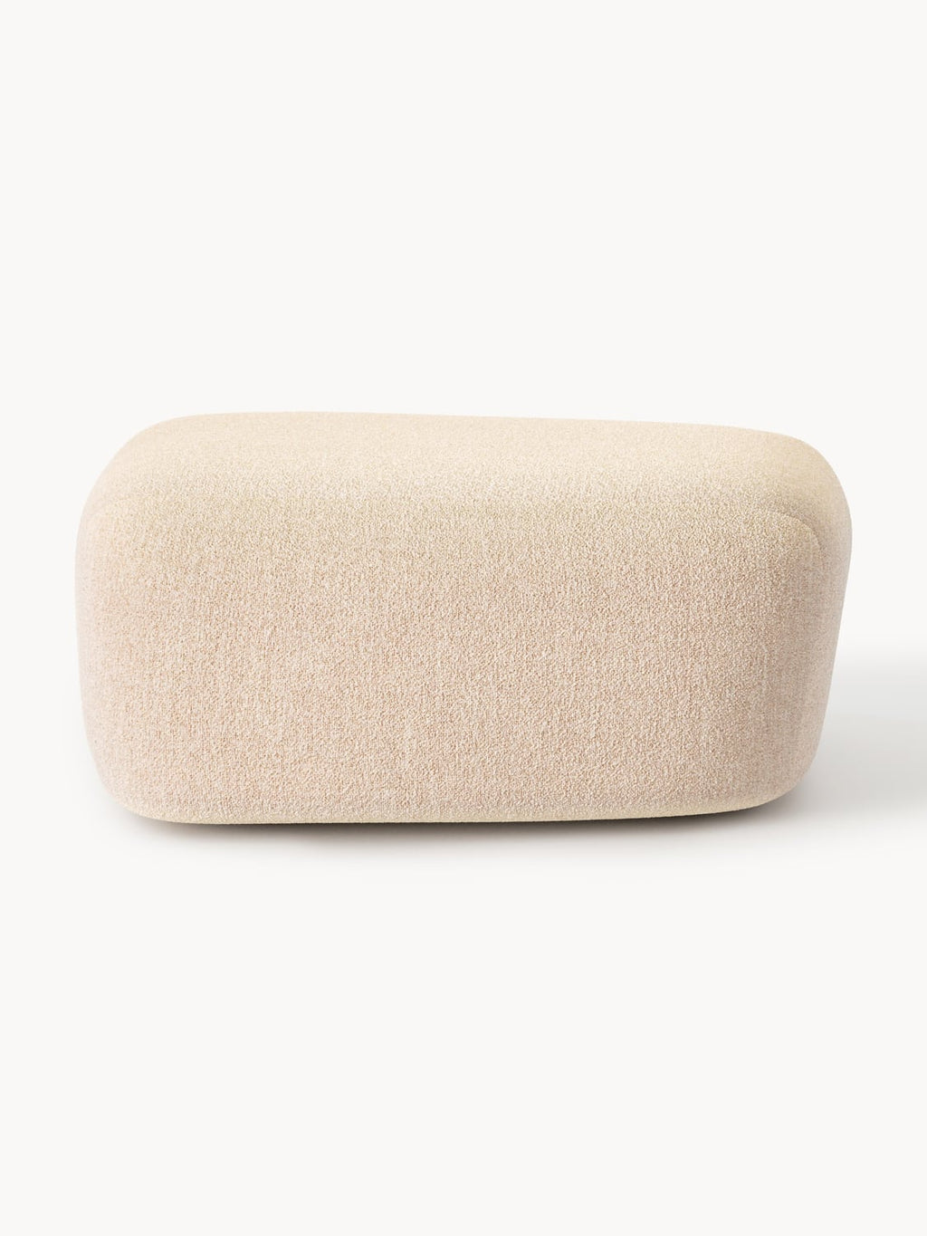 Wolke Large Bouclé Sofa Ottoman — Beige