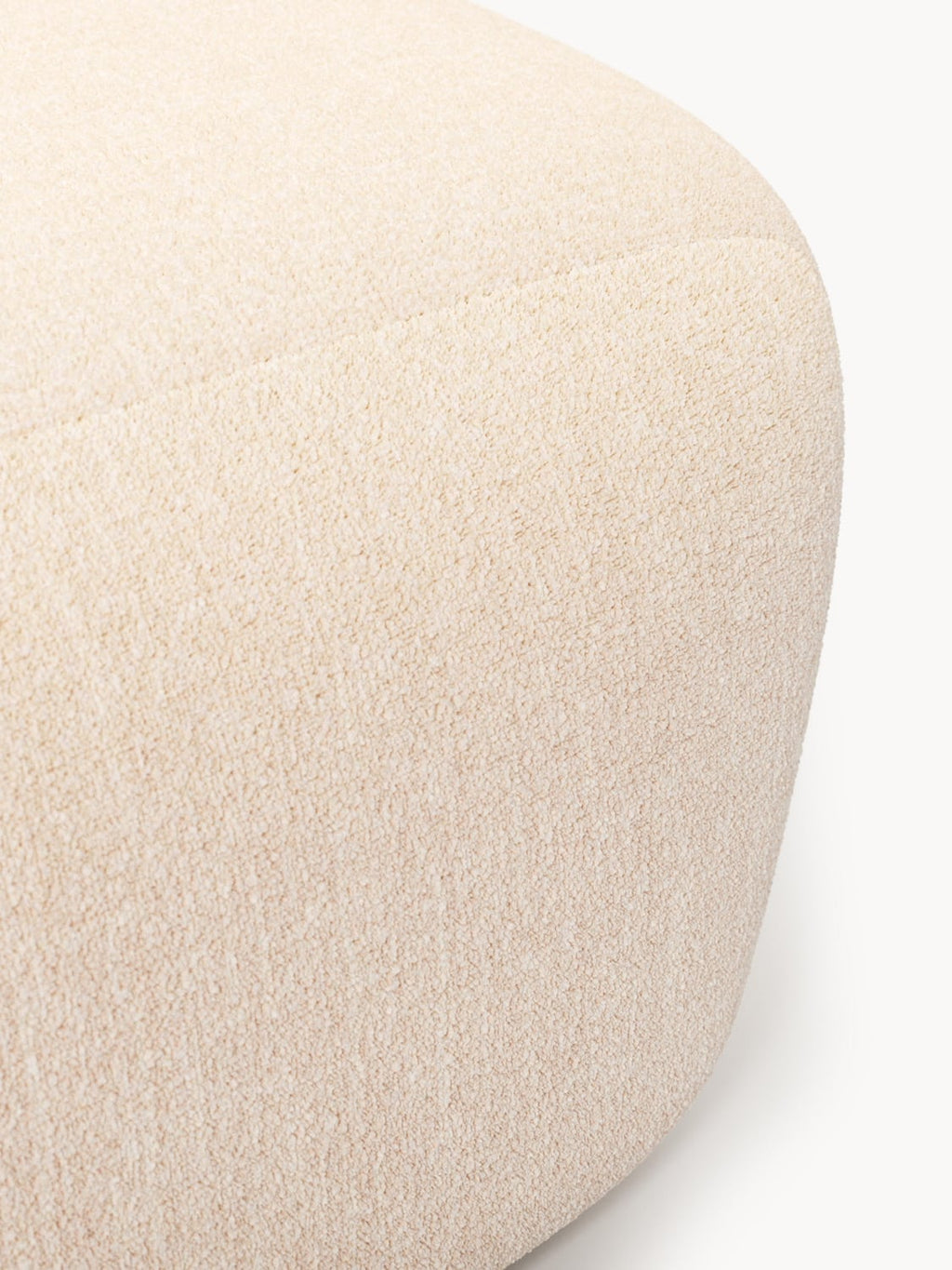 Wolke Large Bouclé Sofa Ottoman — Beige