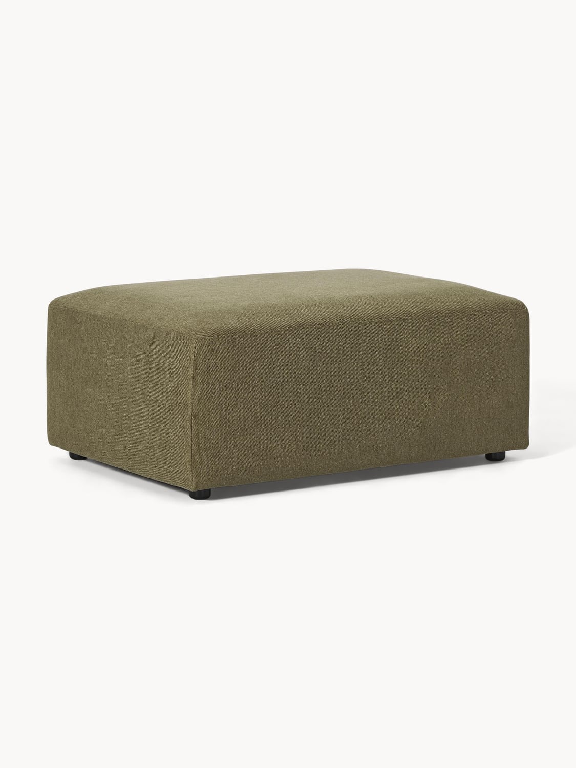 Melva Ottoman, B 99 x T 72 cm — Olive