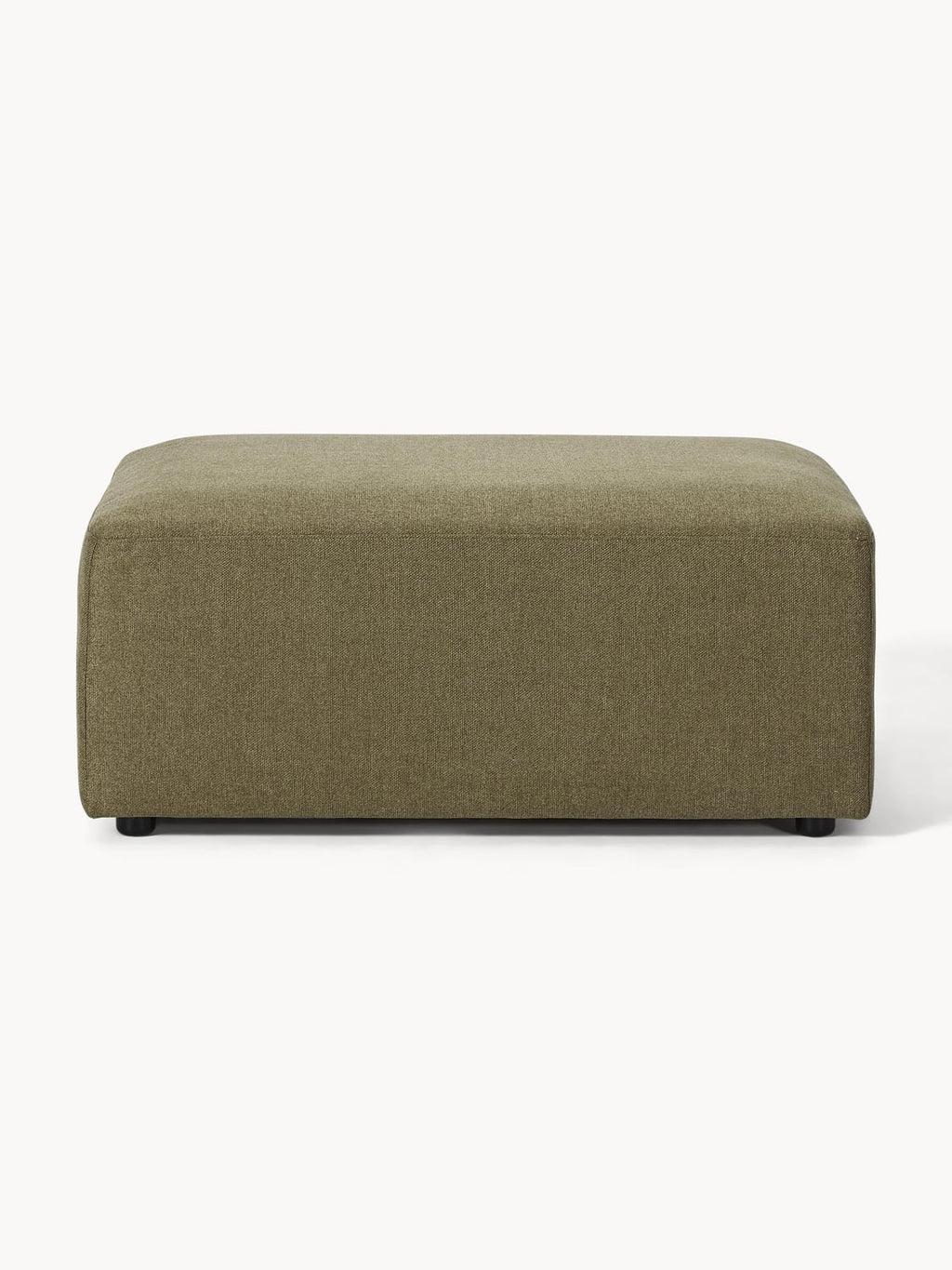 Melva Ottoman, B 99 x T 72 cm — Olive