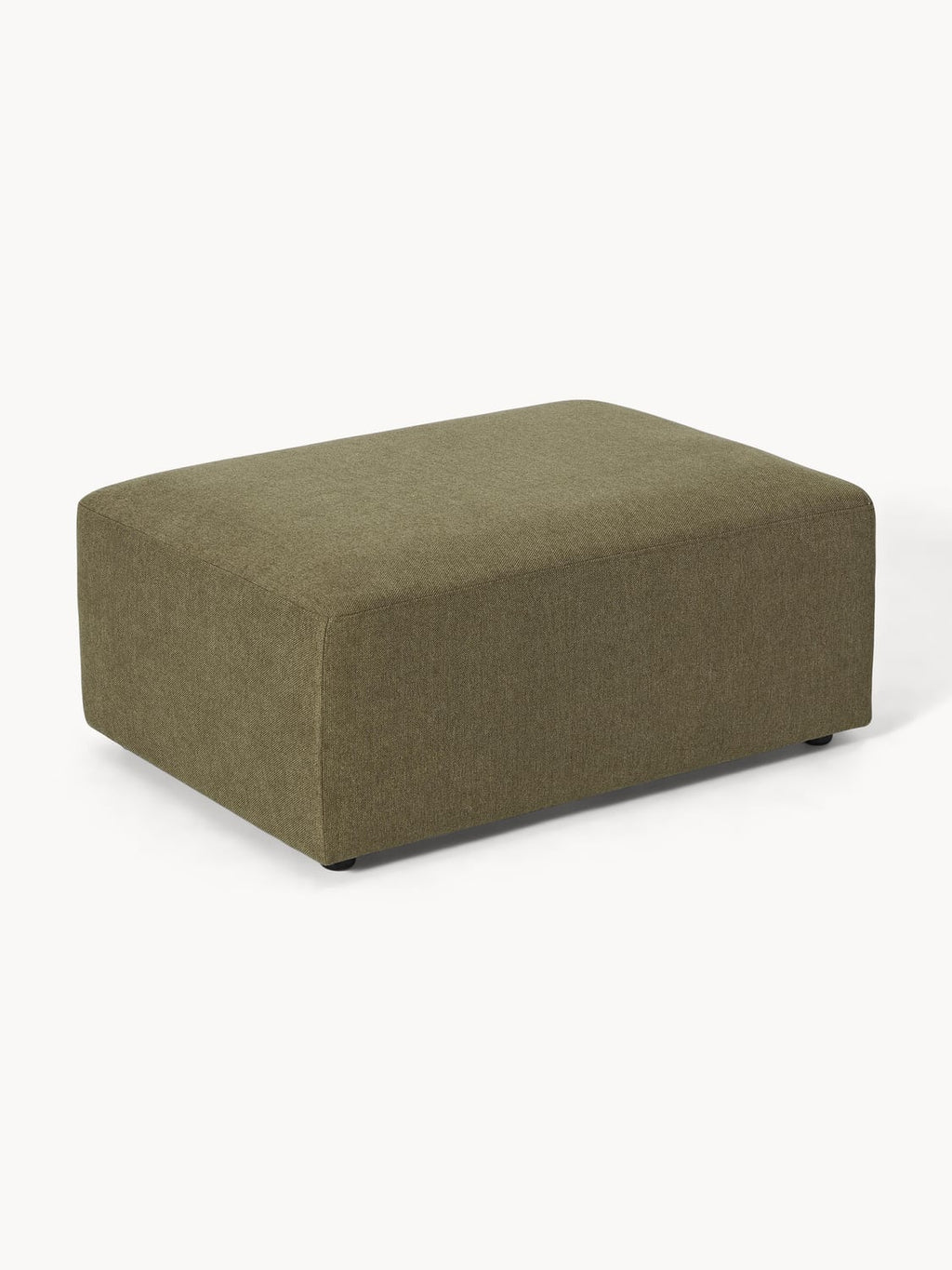 Melva Ottoman, B 99 x T 72 cm — Olive