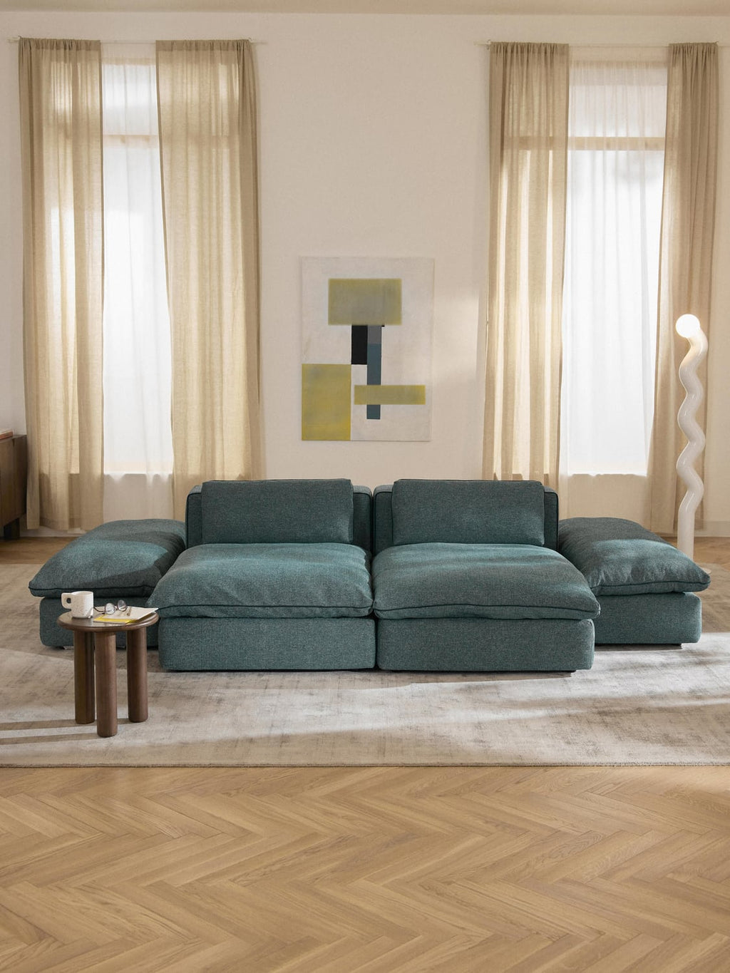 Felix Modular XL Sofa — Petrol Blue