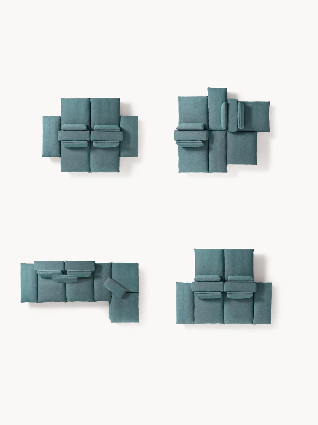 Felix Modular XL Sofa — Petrol Blue