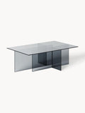 Anouk Glass-Coffee Table, B 102 cm — Taupe