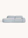 Wolke Modular Bouclé-Chaise (3-seater) — Light Grey