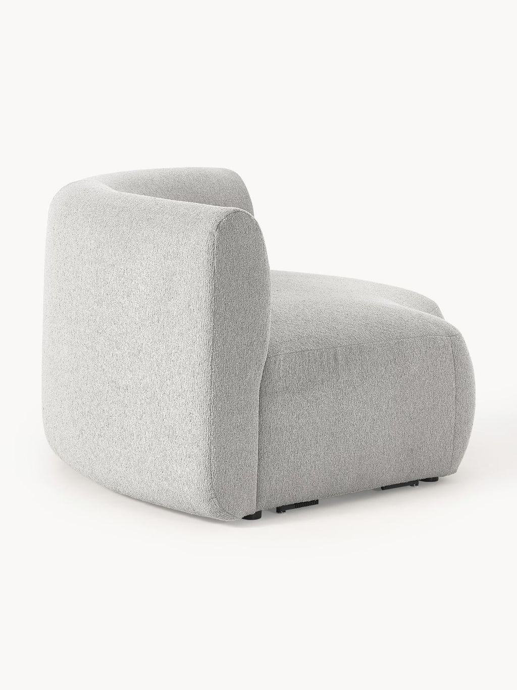 Sofia Round Bouclé Corner Module — Sand Beige