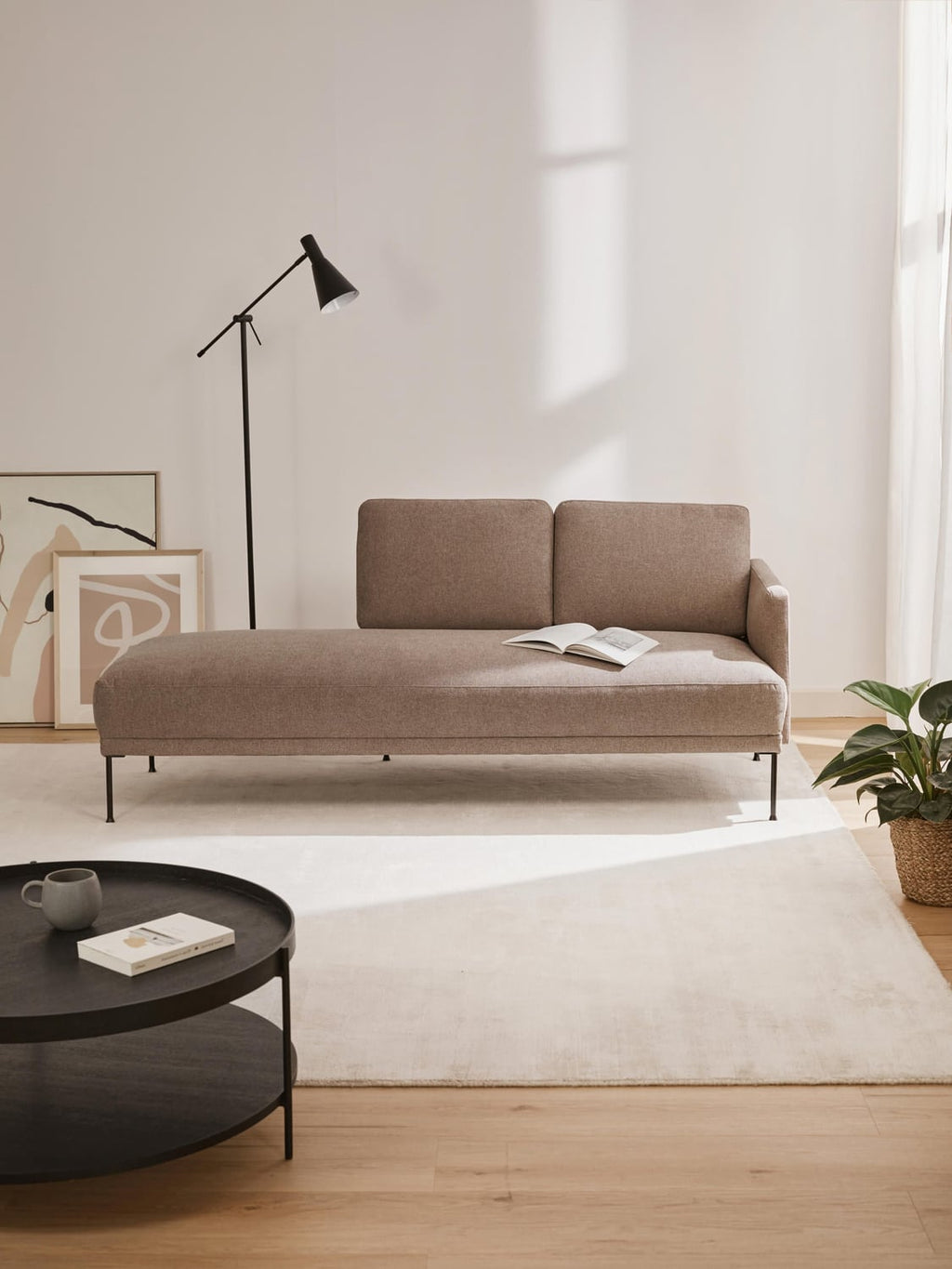 Fluente Ottoman — Warm Grey