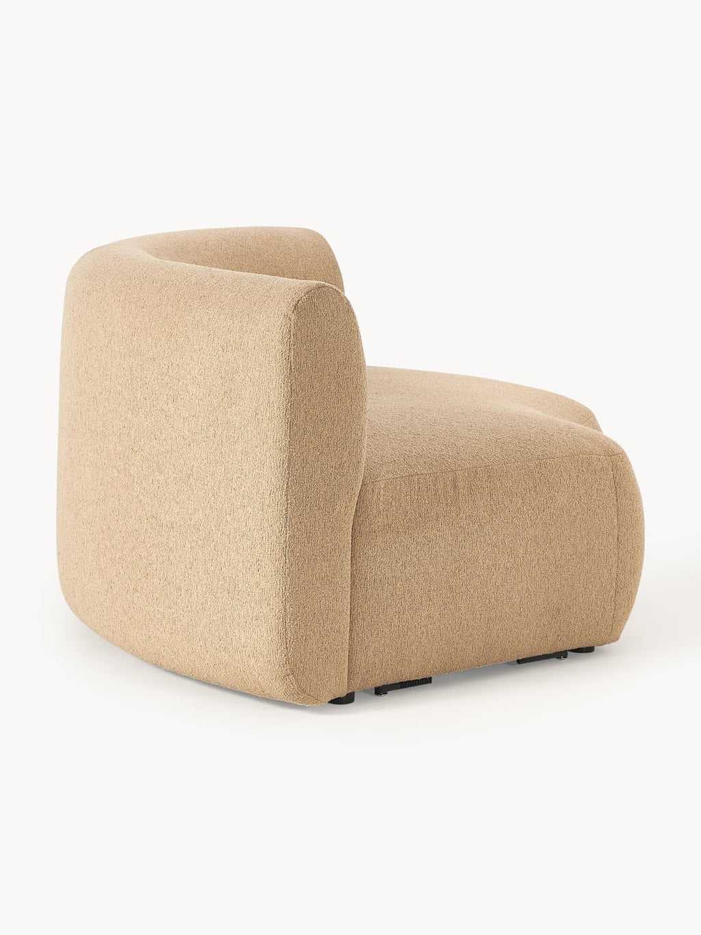 Sofia Round Bouclé Corner Module — Sand