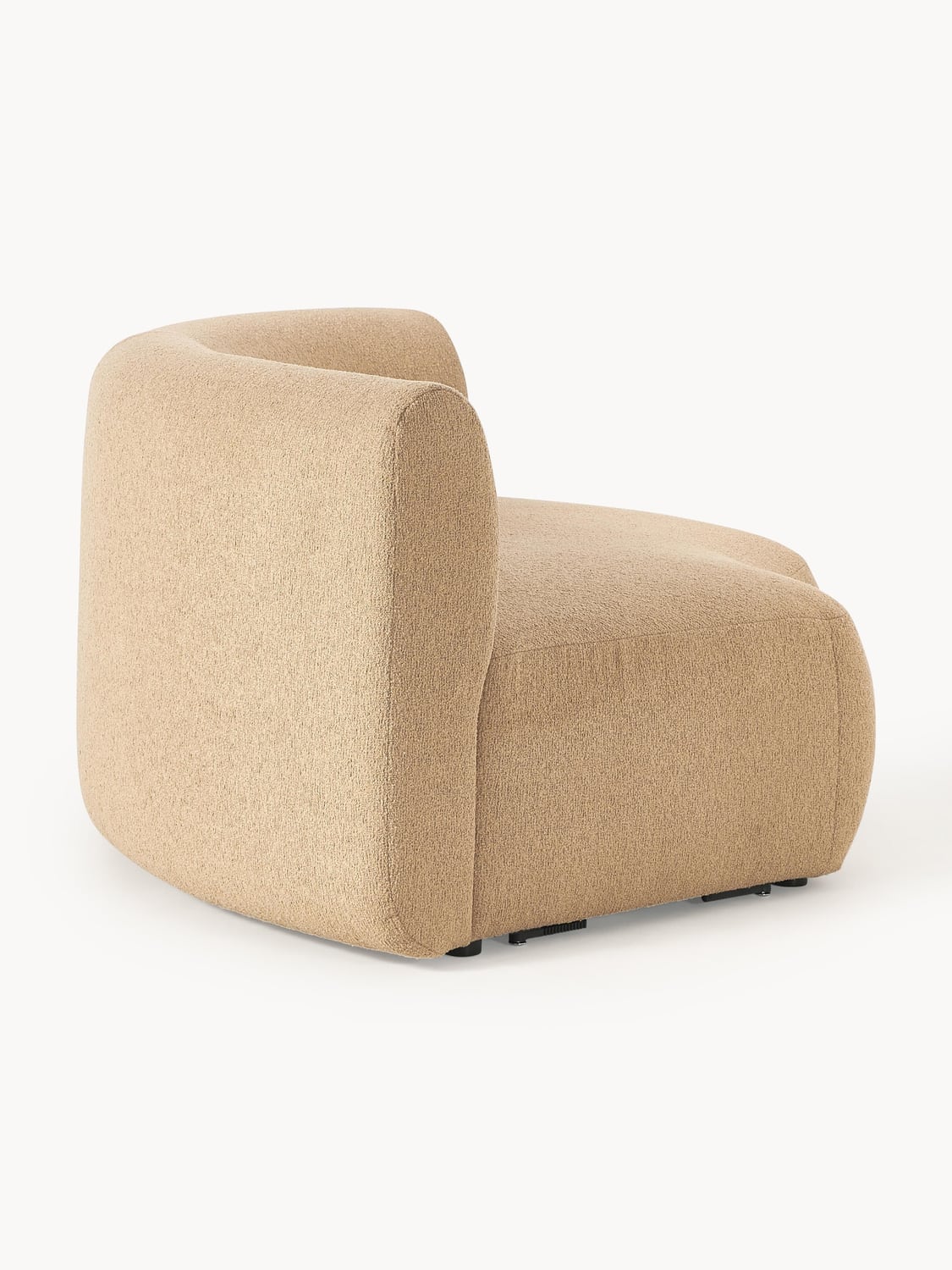 Sofia Round Bouclé Corner Module — Sand