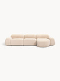 Wolke Modular Bouclé Corner Sofa (4-seater) — Rose