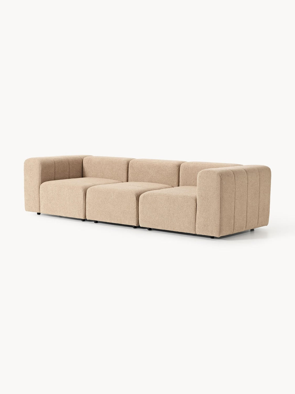 Lena Modular Bouclé Sofa (4-seater) — Sand