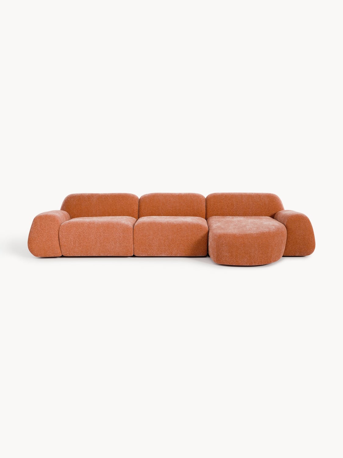 Wolke Modular Teddy-Corner Sofa (4-seater) — Camel