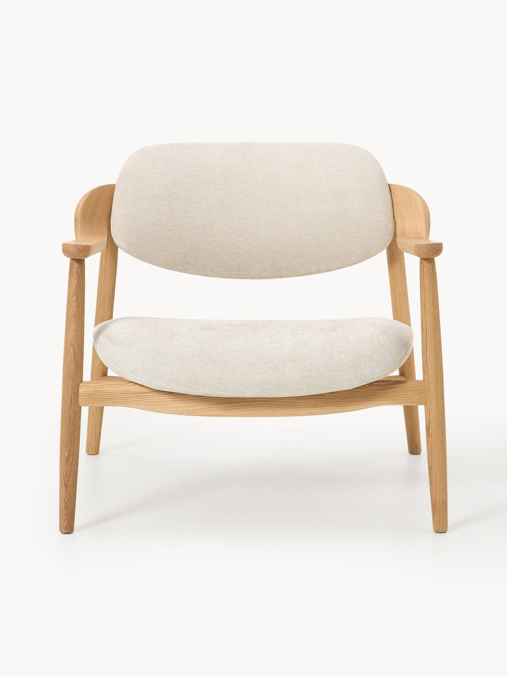 Rae Oak-Lounge Chair — Blush