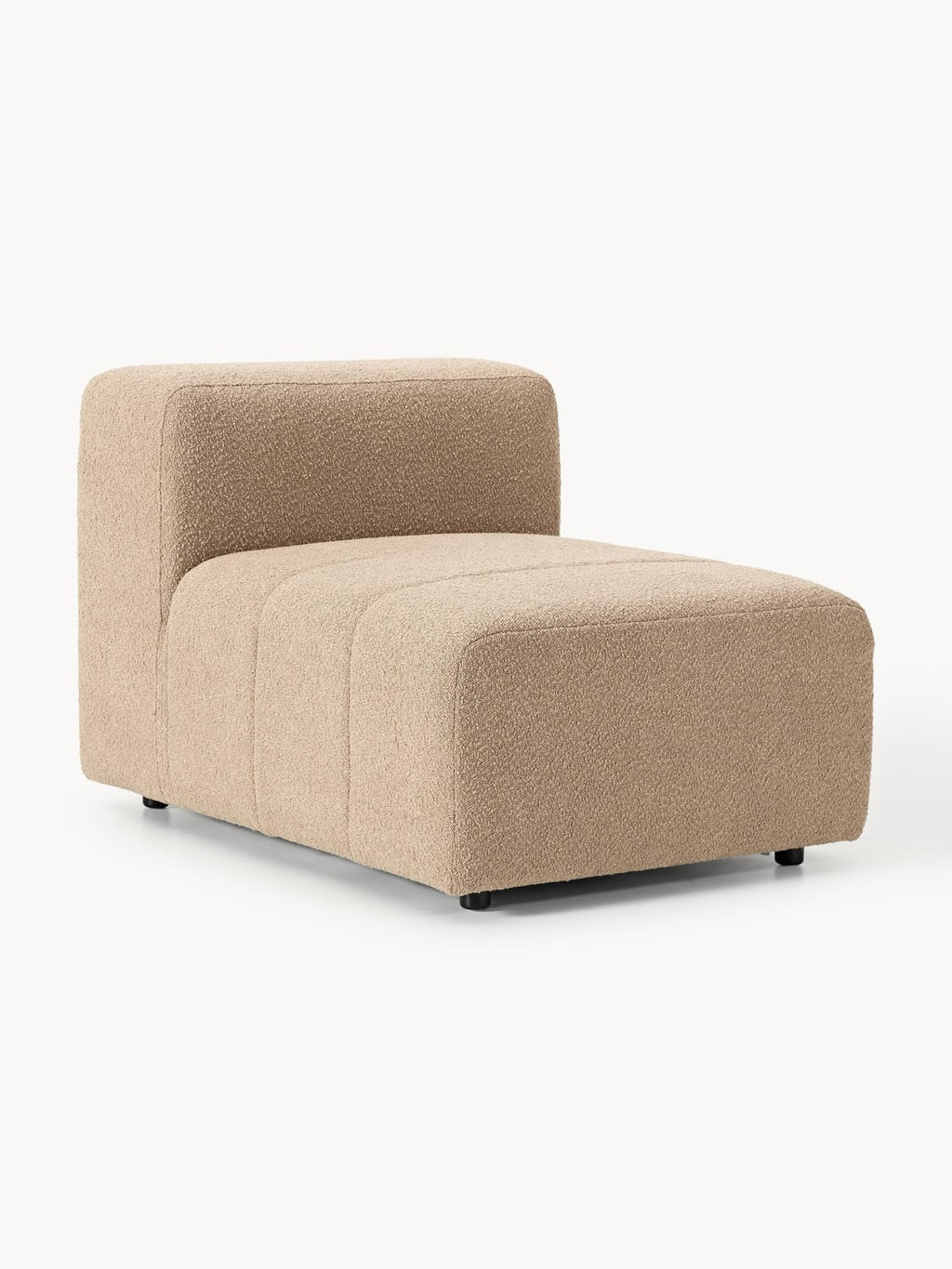 Lena Bouclé Middle Module — Warm Grey