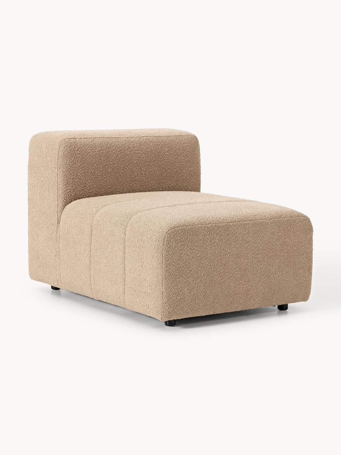 Lena Bouclé Middle Module — Warm Grey