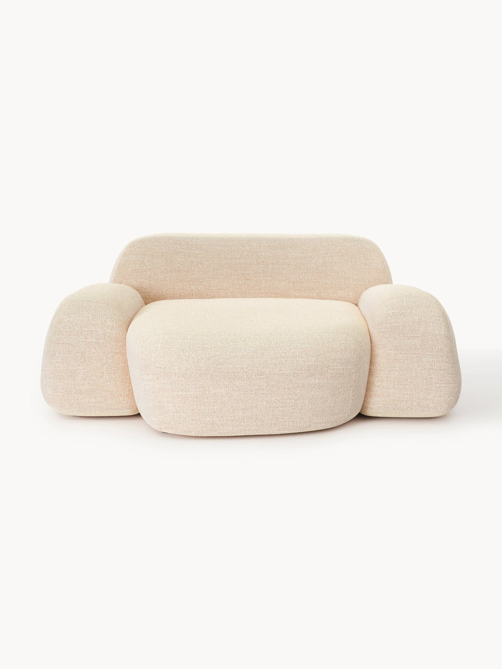 Wolke Bouclé-XL-Lounge Chair — Beige