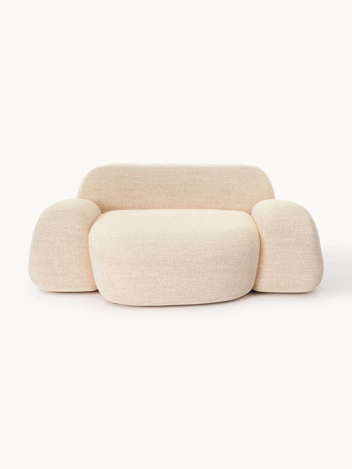 Wolke Bouclé-XL-Lounge Chair — Beige
