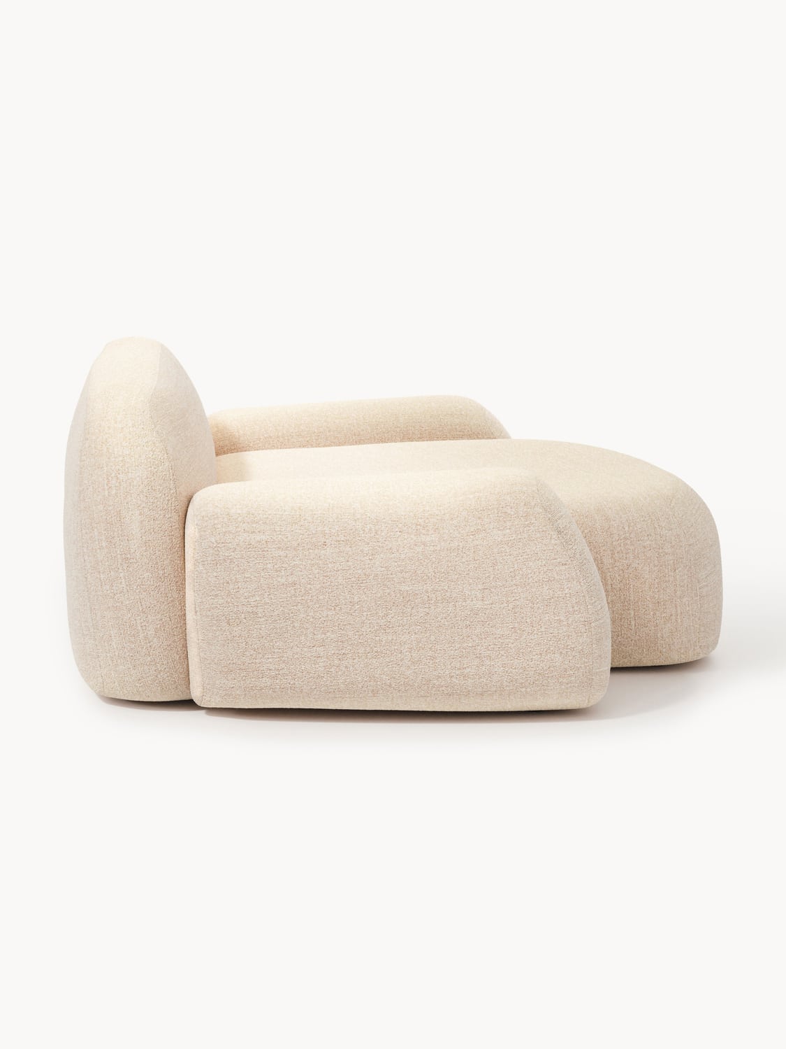 Wolke Bouclé-XL-Lounge Chair — Beige