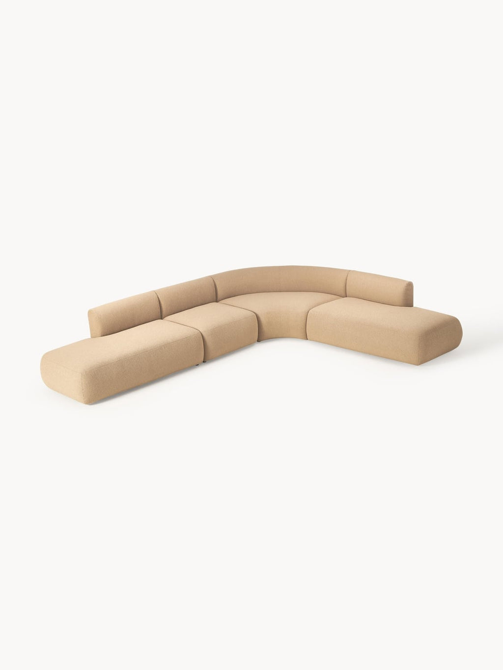 Sofia Modular Bouclé Corner Sofa (4-seater) — Sand
