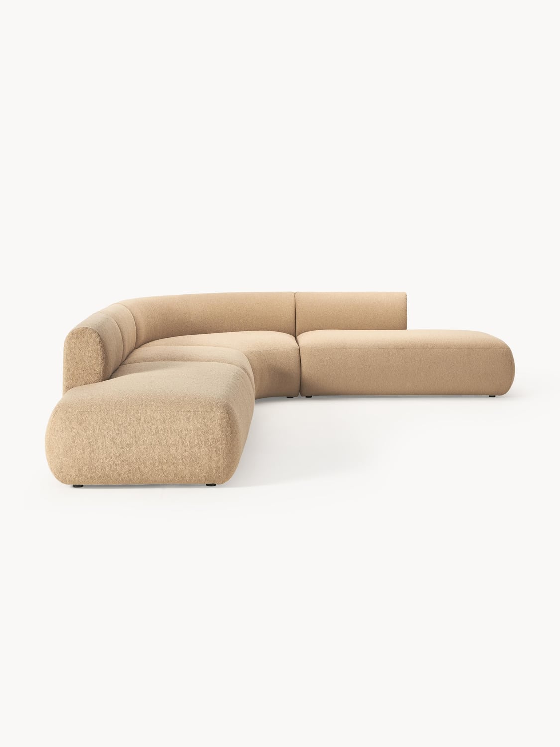 Sofia Modular Bouclé Corner Sofa (4-seater) — Sand