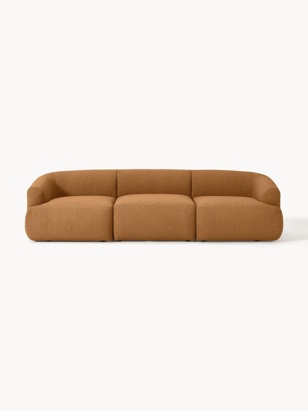 Sofia Modular Bouclé Sofa (3-seater) — Caramel