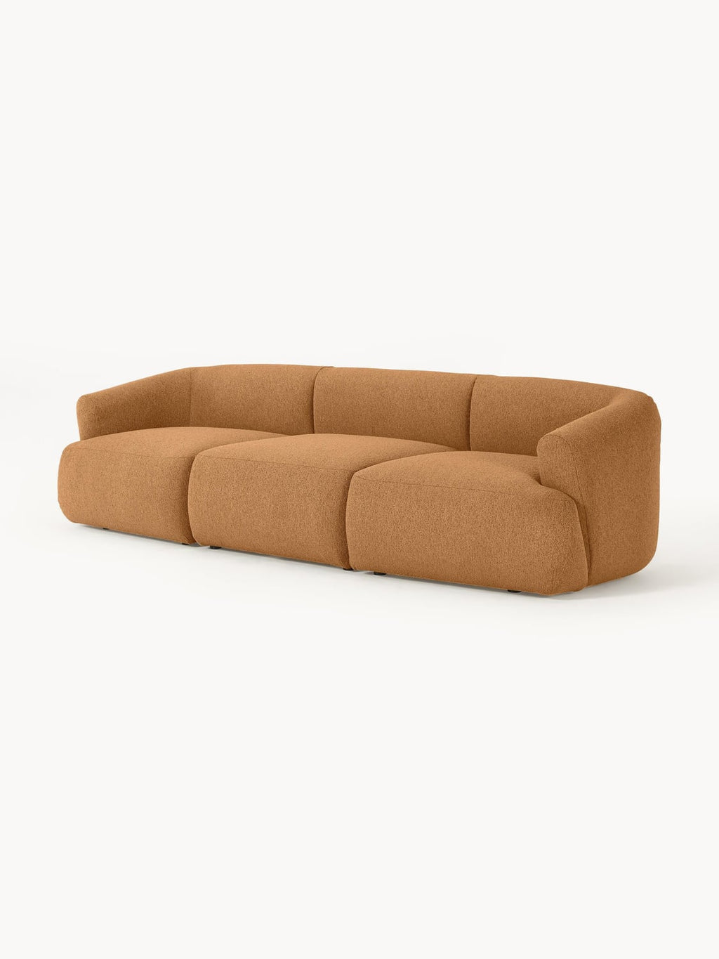 Sofia Modular Bouclé Sofa (3-seater) — Caramel