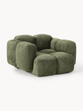 Tayla Lounge Chair in Teddy Bouclé — Green