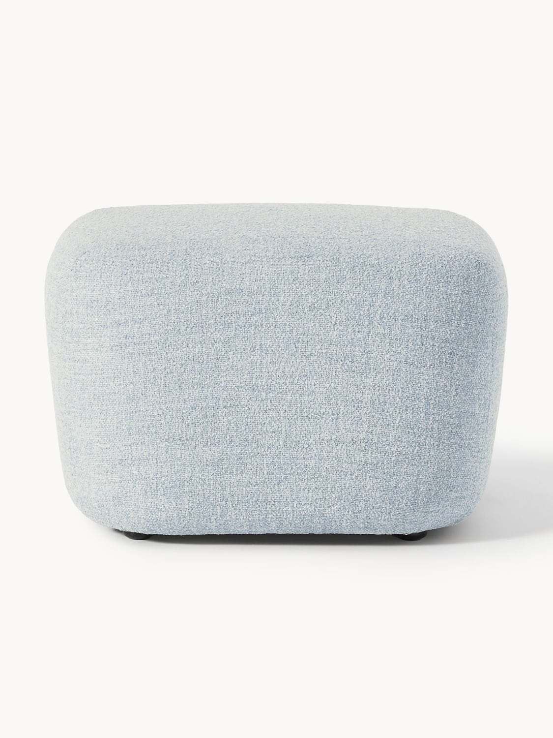 Wolke Sofa Ottoman in Bouclé — Light Blue