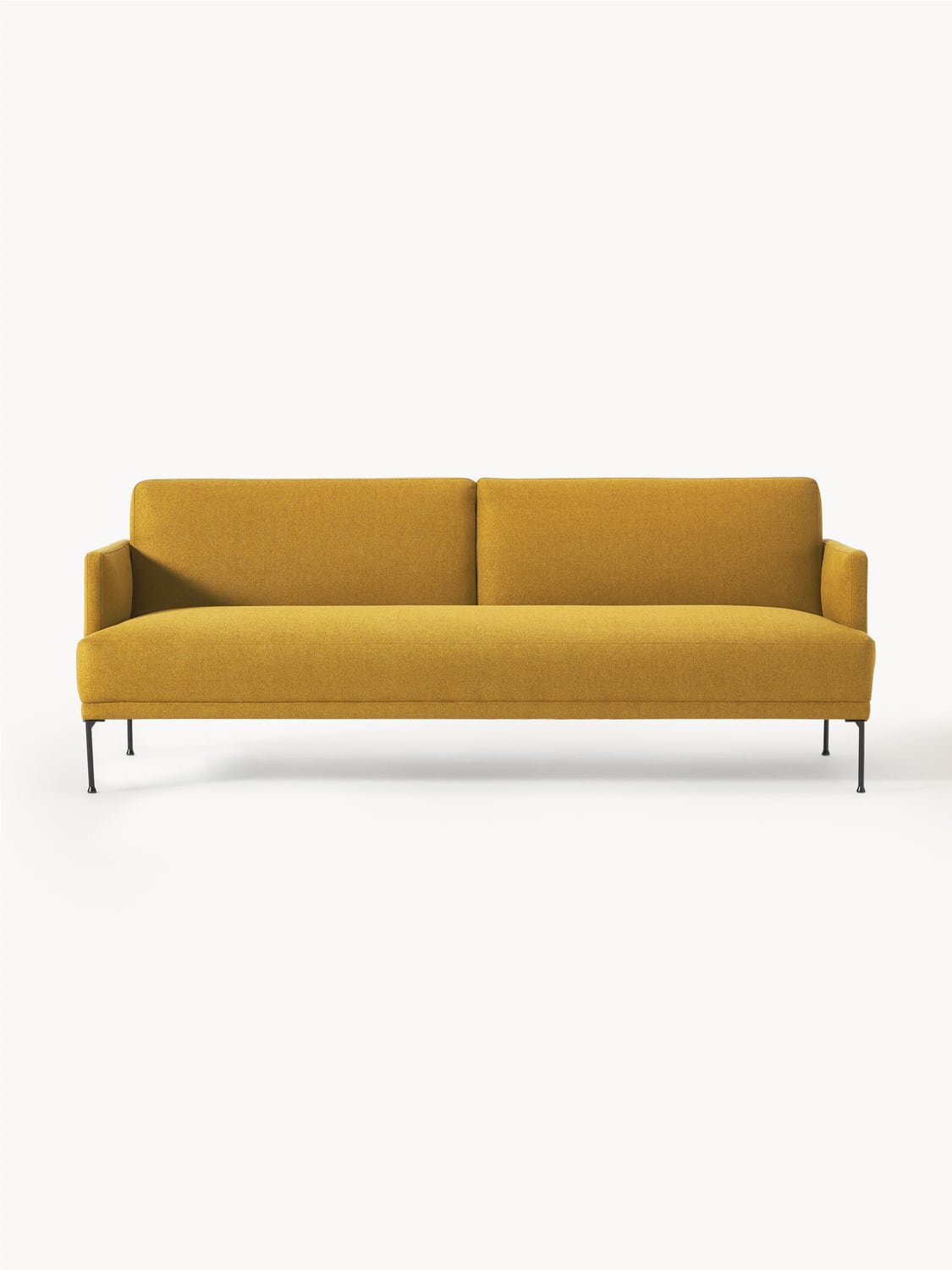 Fluente Sofa Bed (3-seater) — Mustard