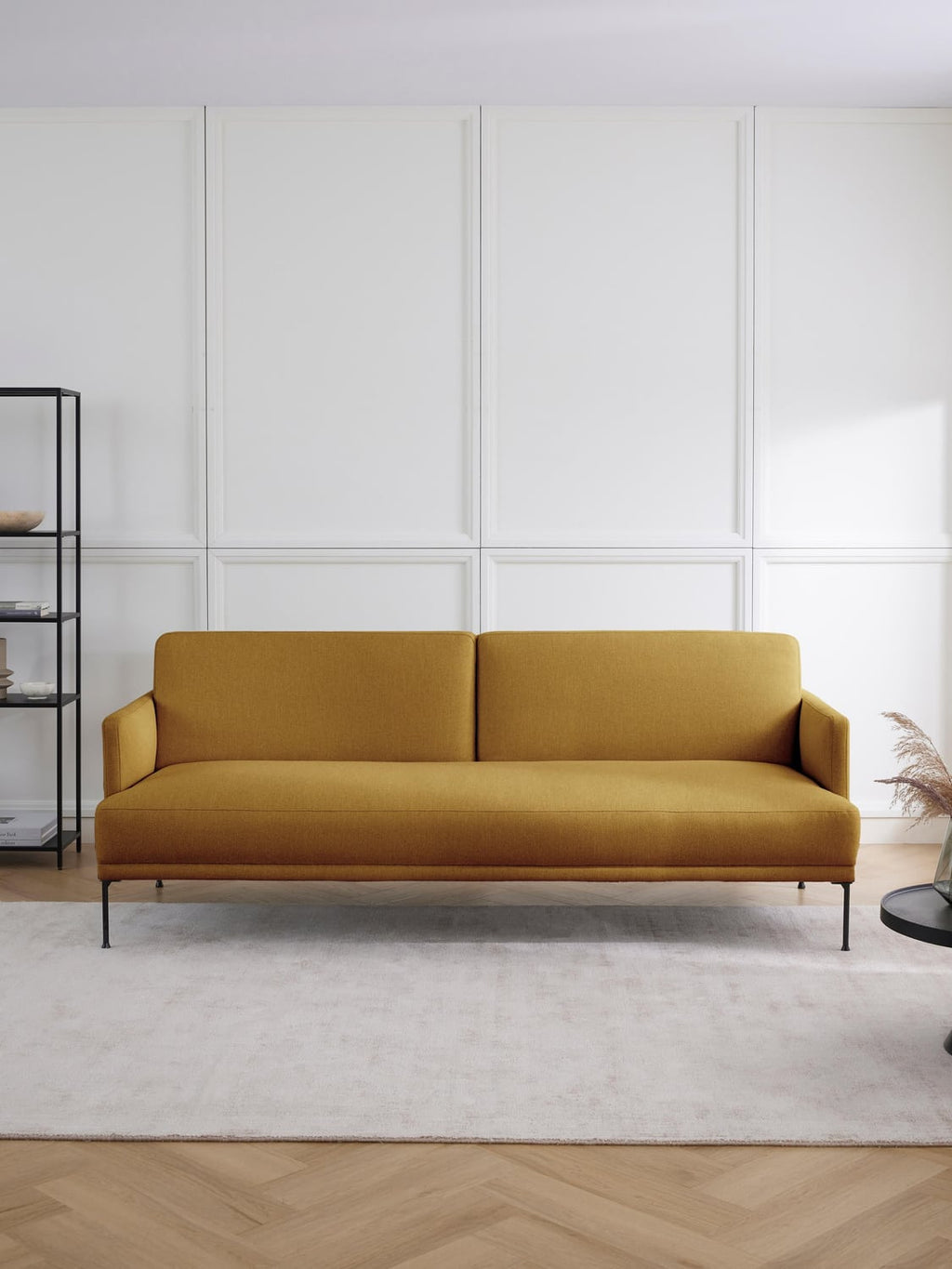 Fluente Sofa Bed (3-seater) — Mustard