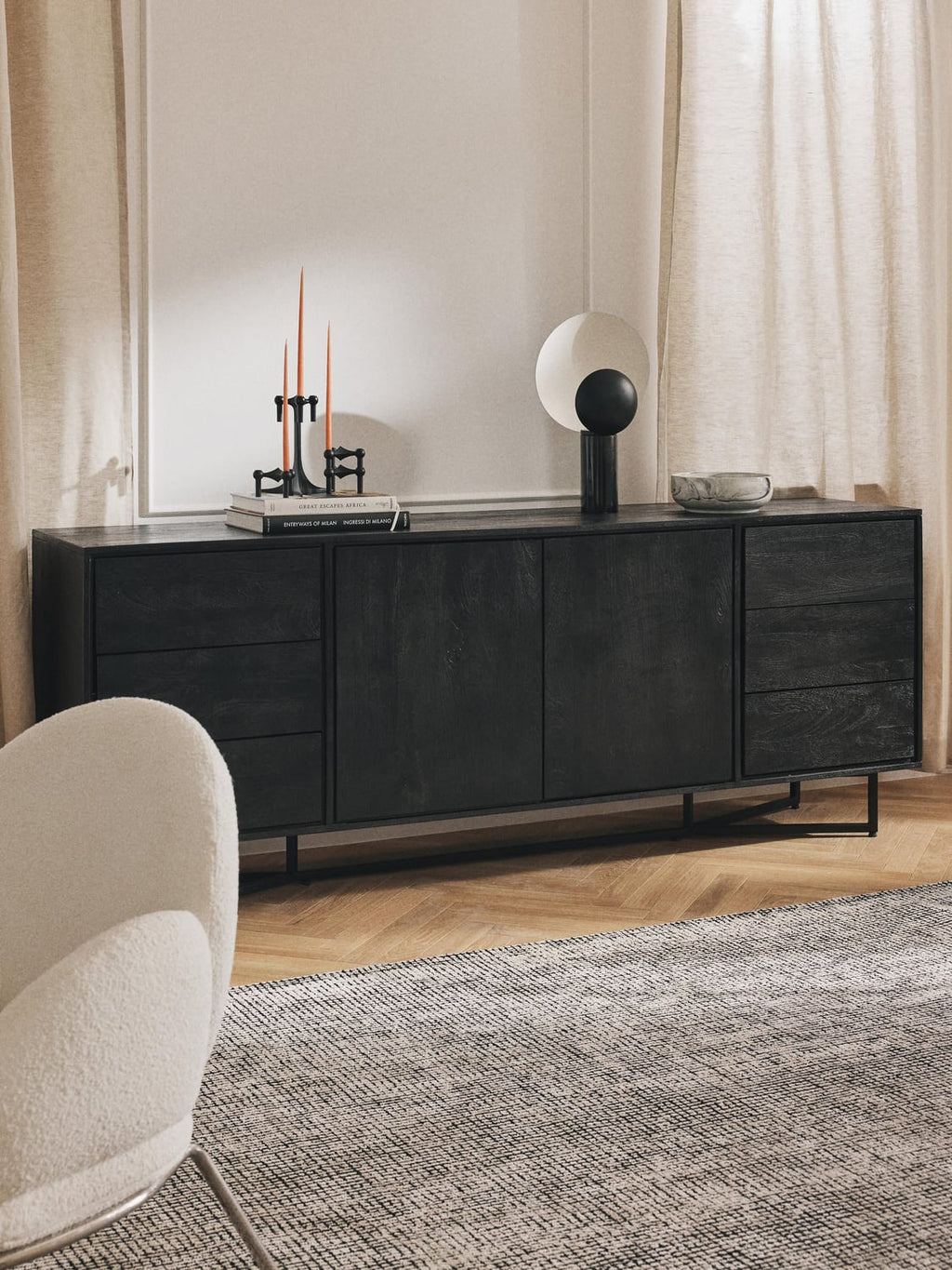 Luca XL-Sideboard in Mango Wood