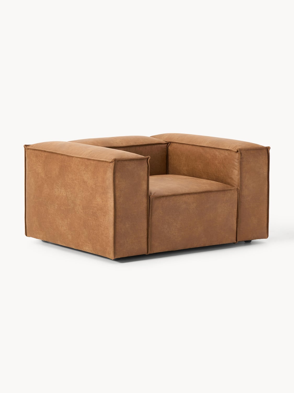 Lennon Armchair in Leather — Caramel