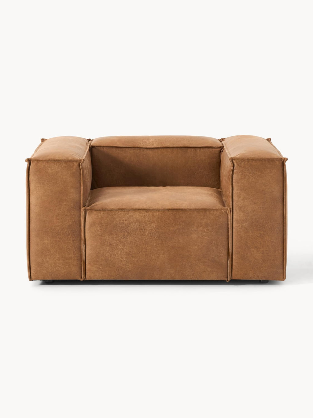 Lennon Armchair in Leather — Caramel