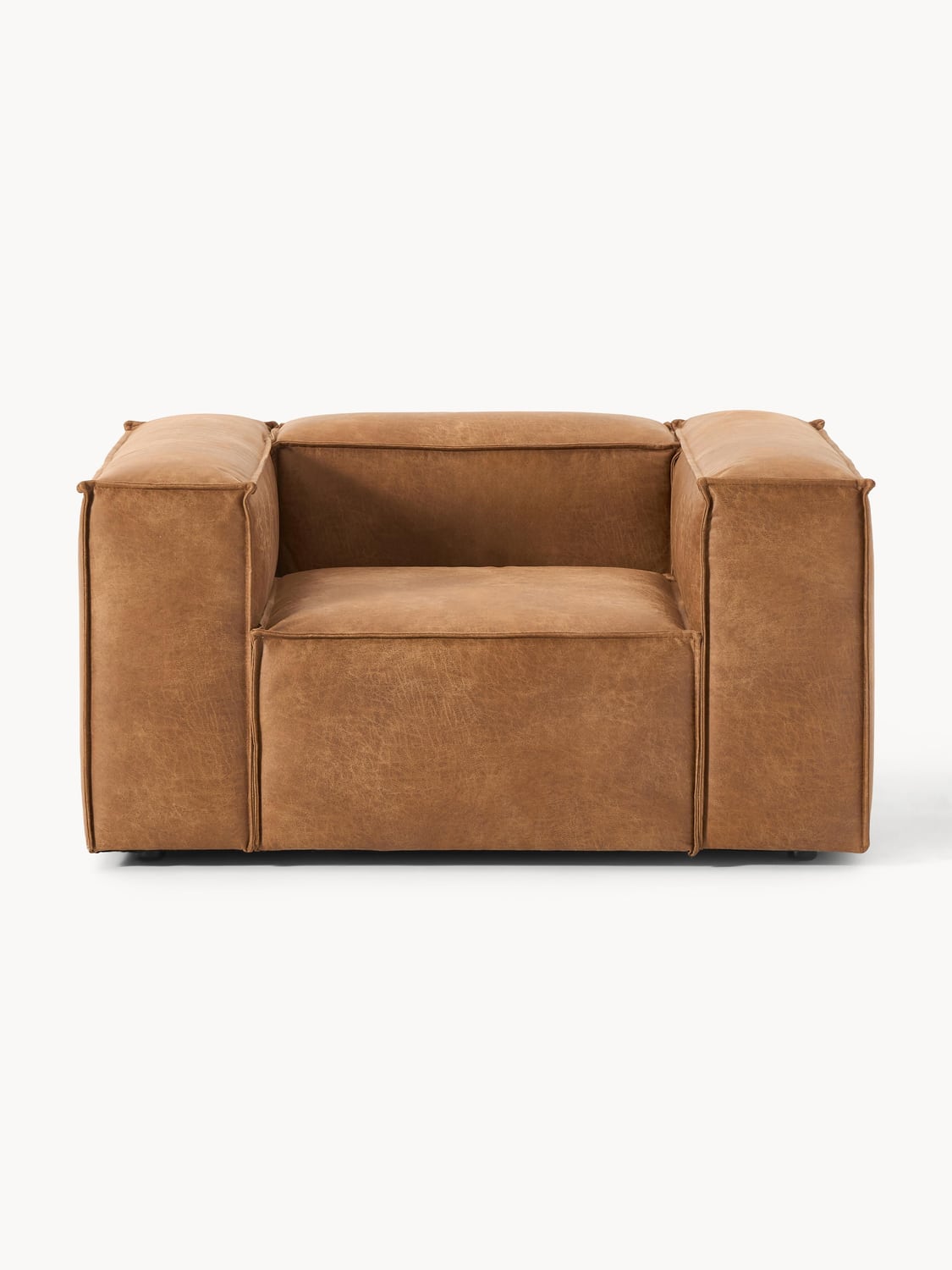 Lennon Armchair in Leather — Caramel