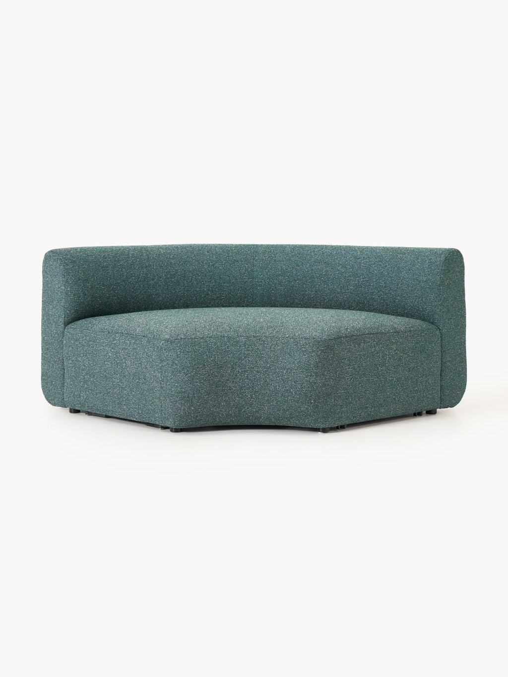 Sofia Round Bouclé Corner Module — Teal