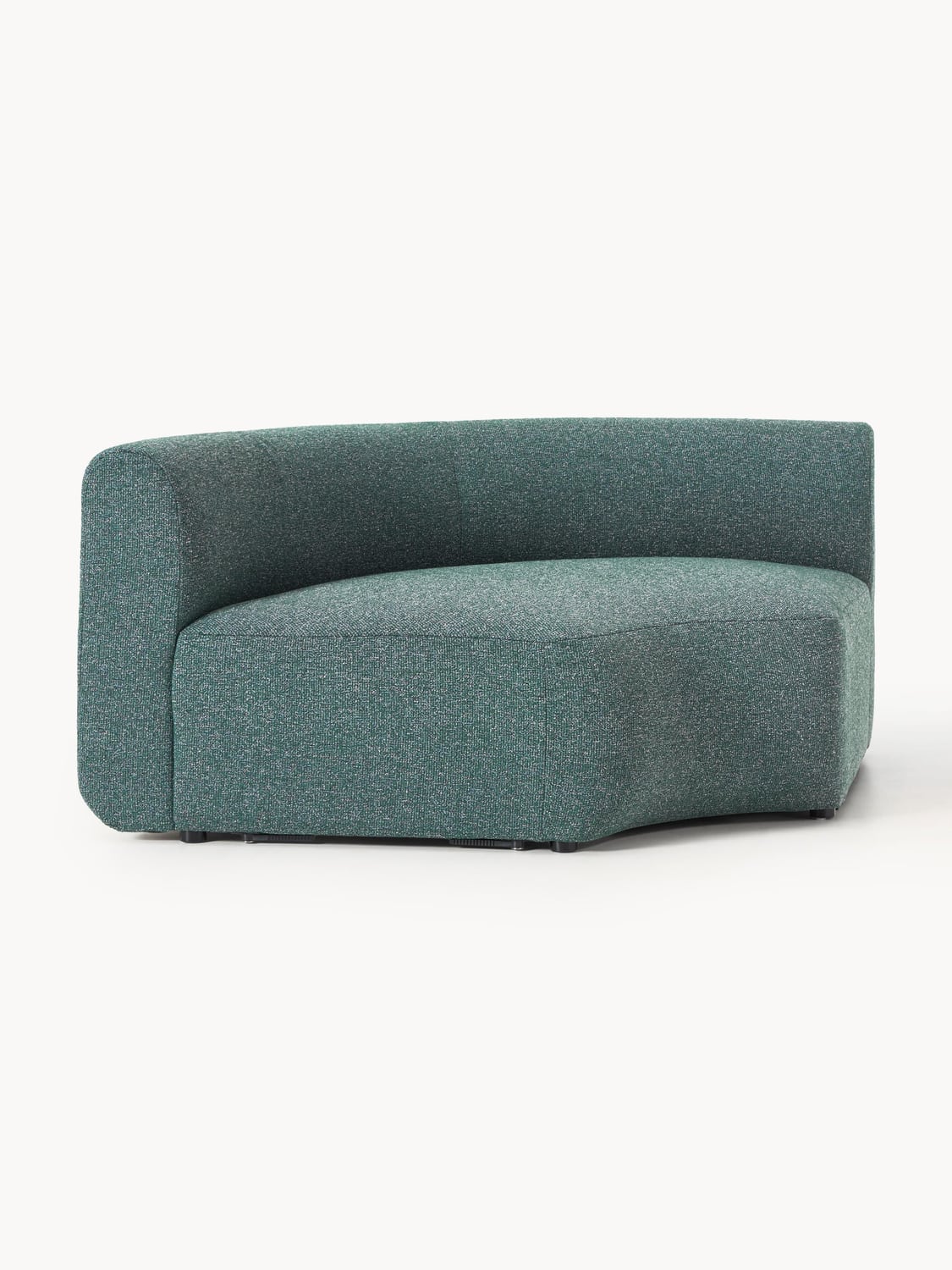 Sofia Round Bouclé Corner Module — Teal