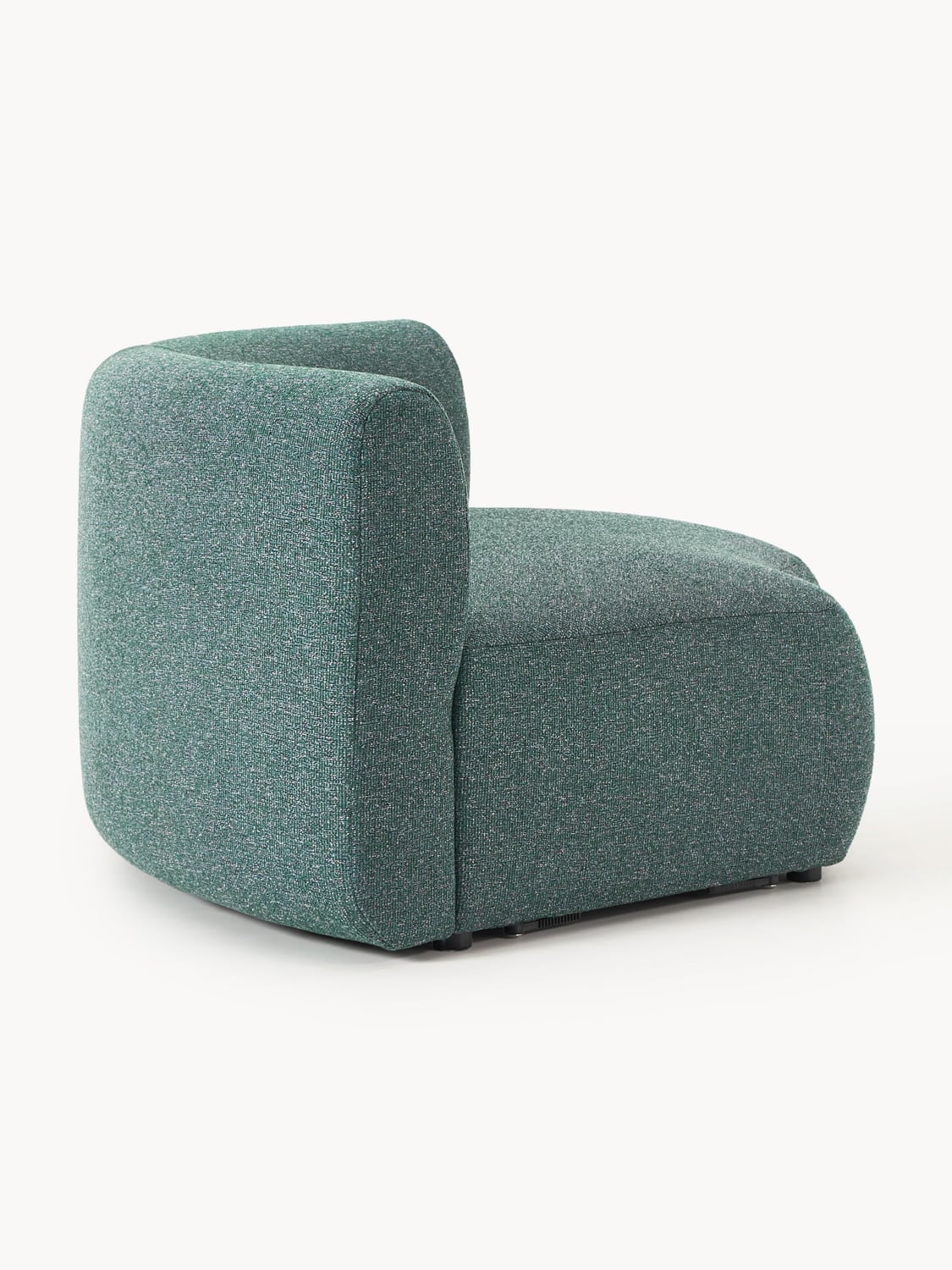 Sofia Round Bouclé Corner Module — Teal