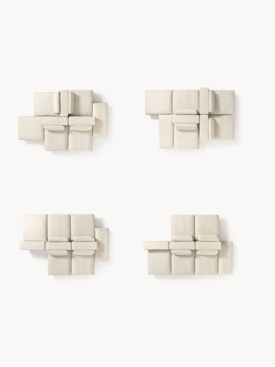 Felix Modular XL Sofa — Blush