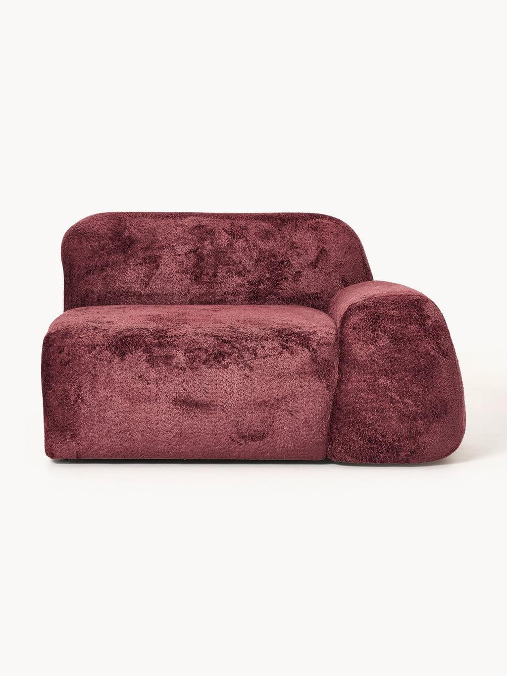 Wolke Teddy Bouclé Corner Module — Brown