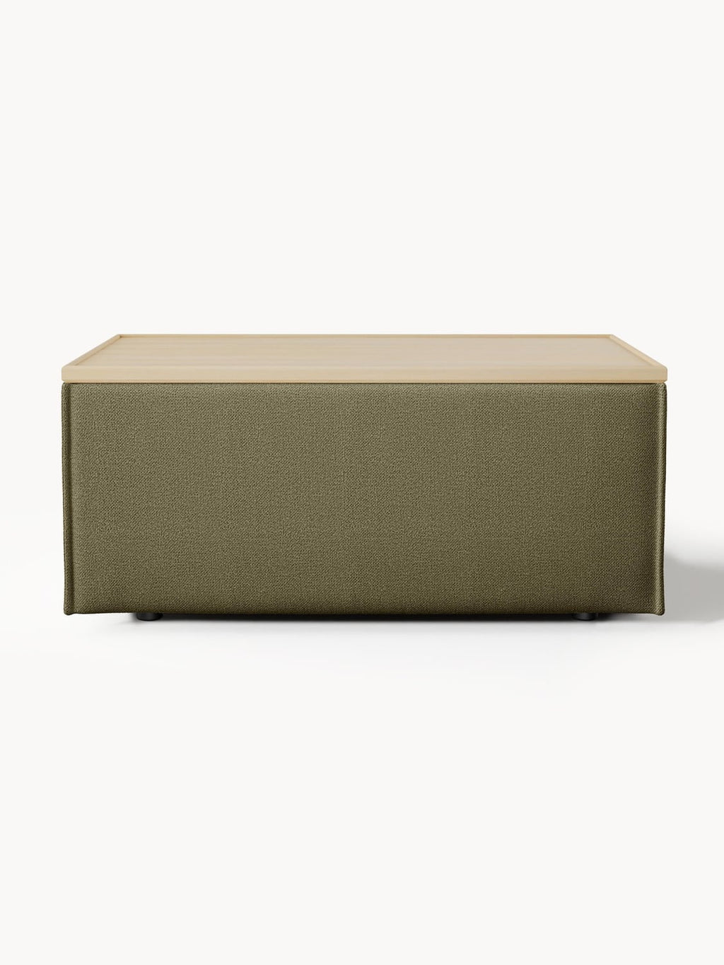 Lennon Sofa Ottoman with Storage — Khaki