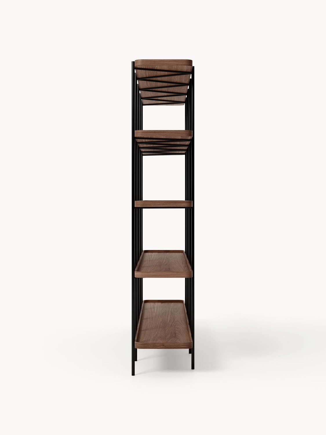 Renee Large Wooden Shelving Unit — Warm Grey