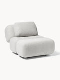 Caterpillar Teddy-Armchair — Light Grey
