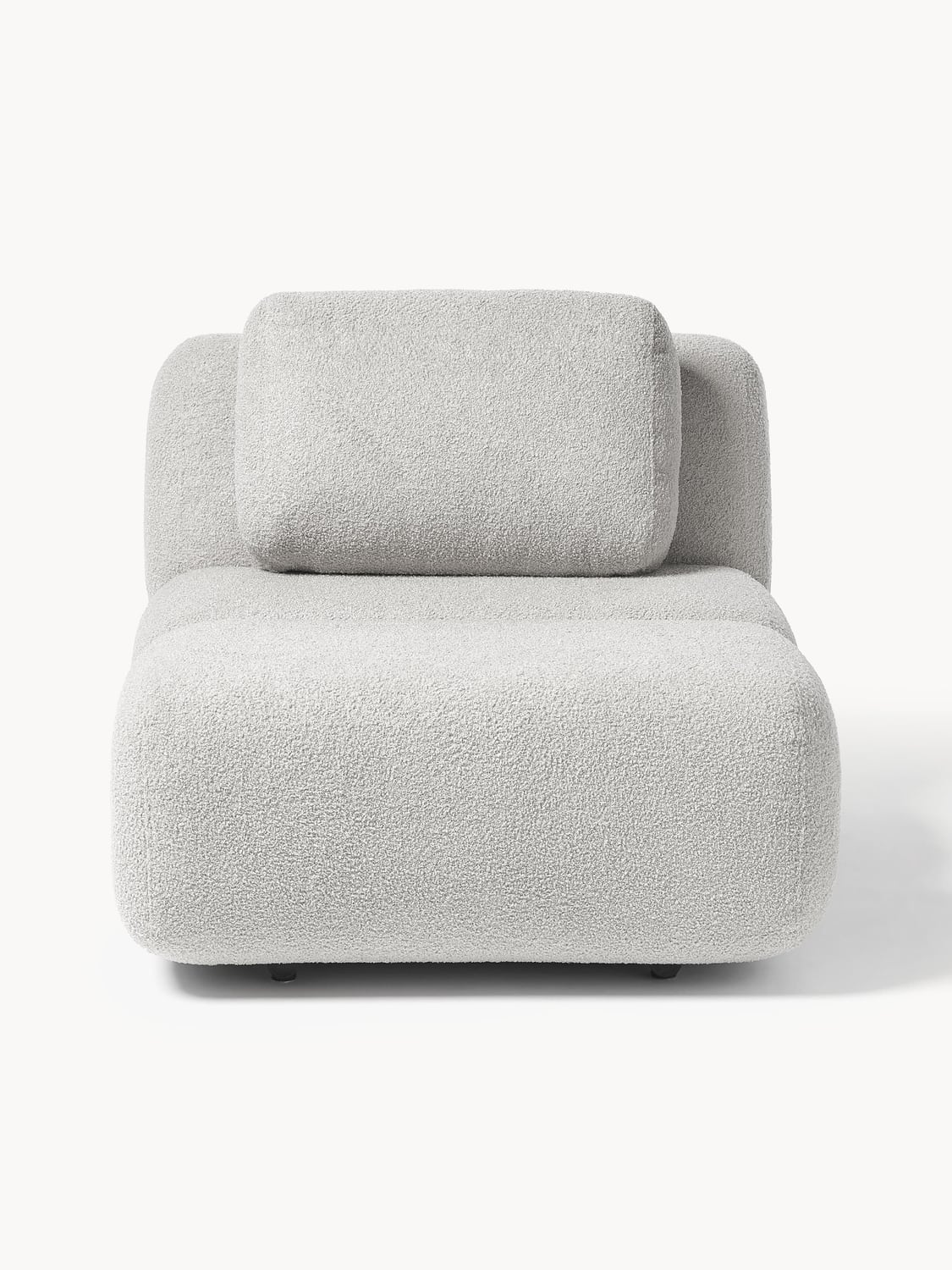 Caterpillar Teddy-Armchair — Light Grey
