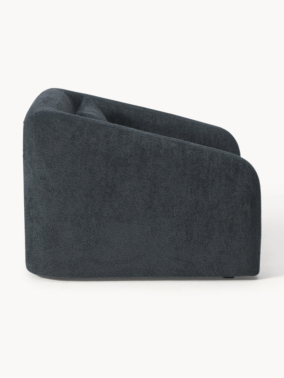 Eliot Sleeper Chair in Teddy Bouclé — Charcoal
